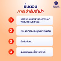  ขั้นตอนการเข้ารับจำนำ