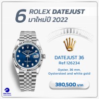 Rolex Datejust 36 Ref:126334 Oyster, 36 mm, Oystersteel and white gold 